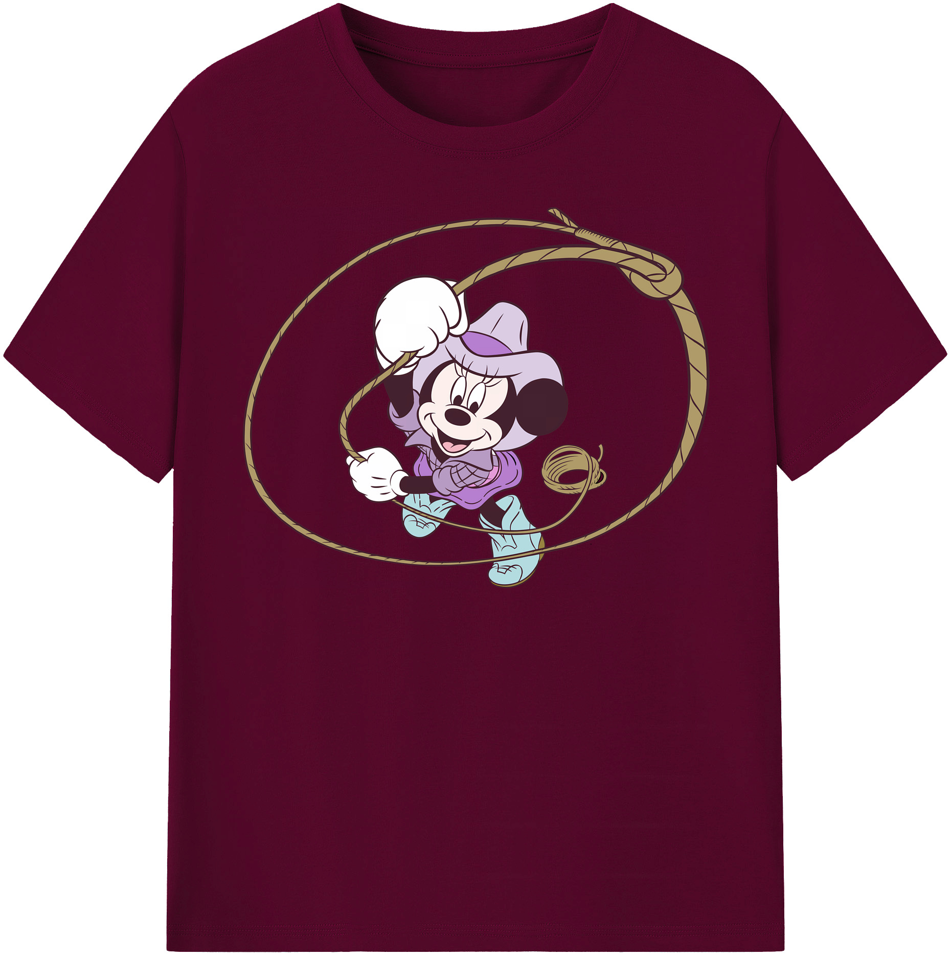 （画像用） ミッキーマウス Mickey Mouse レディースカジュアルプリントTシャツ（綿100％）